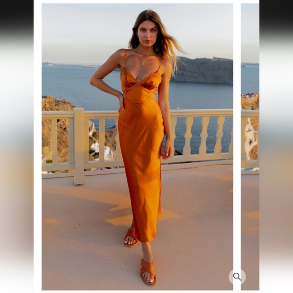 Maxi Dress Orange/Rust - Picture 1 of 5